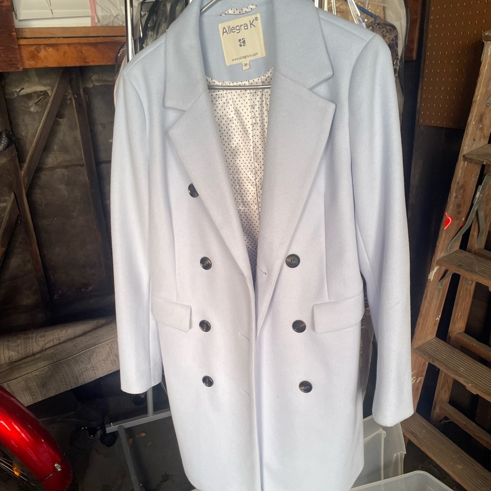 Powder Blue Trench Coat